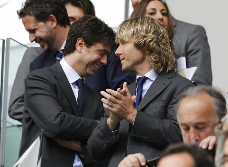 Agnelli con il suo stretto collaboratore Nedved!