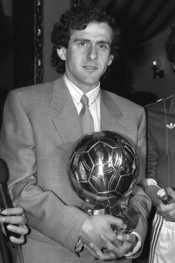 Platini con il Pallone d'Oro!