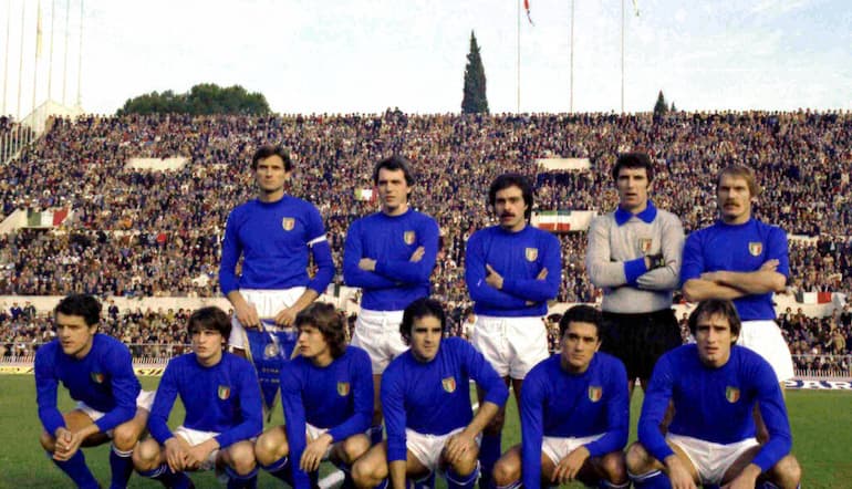 Ciccio Graziani con la Nazionale