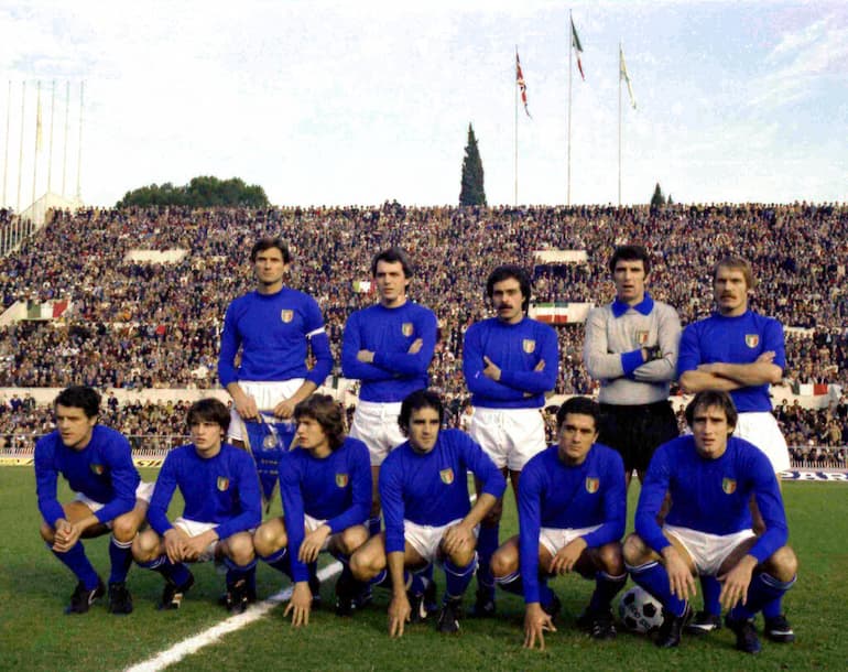 Tardelli in maglia azzurra