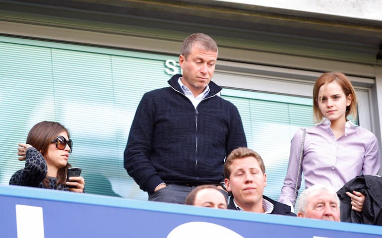 Una giovane Emma Watson in tribuna