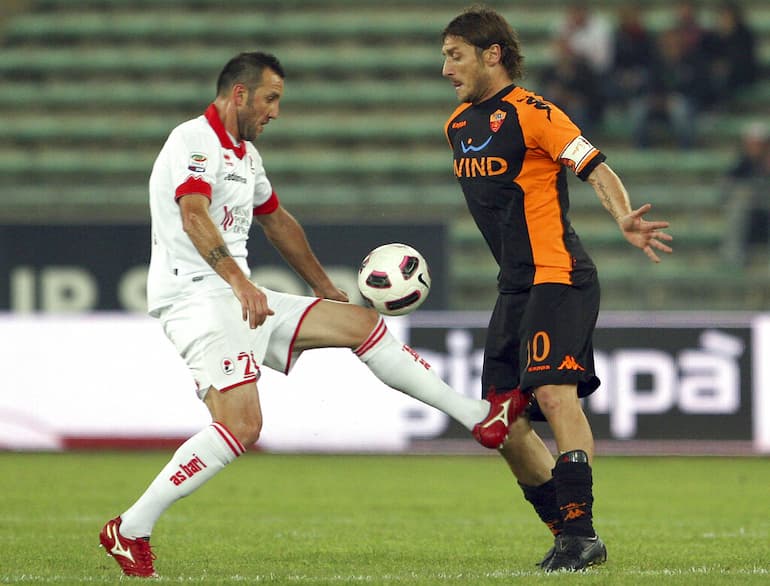 Totti allo stadio di Bari!