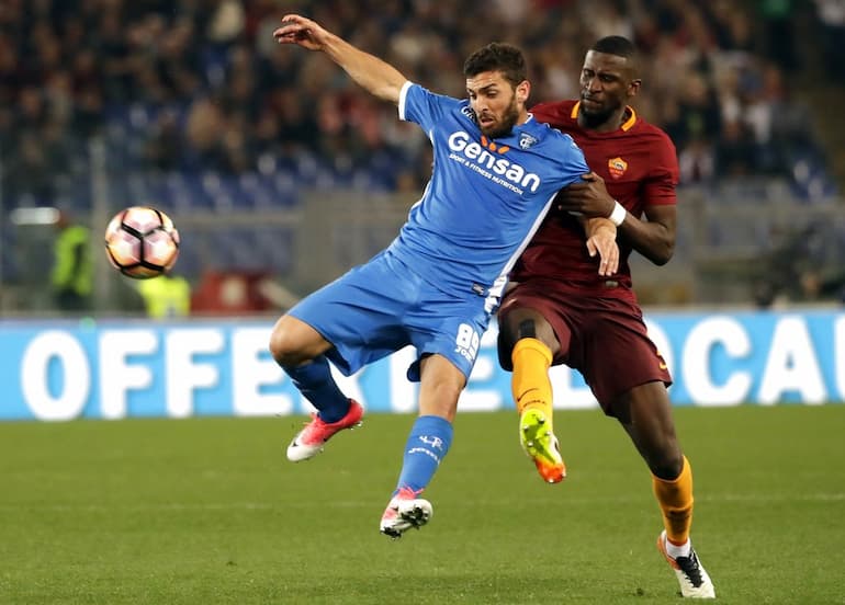 Marilungo con la maglia dell'Empoli