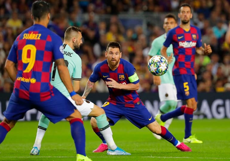 Messi contro l'Inter