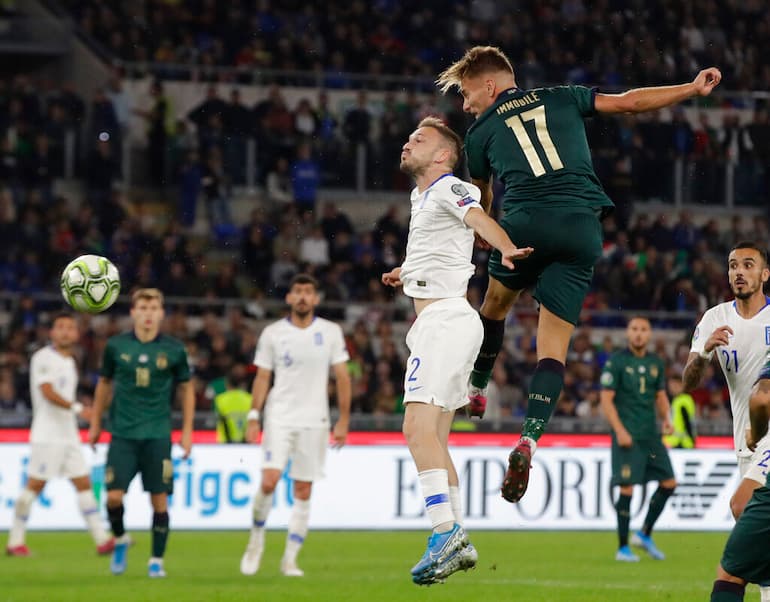 Ciro Immobile con la maglia 17 della Nazionale!