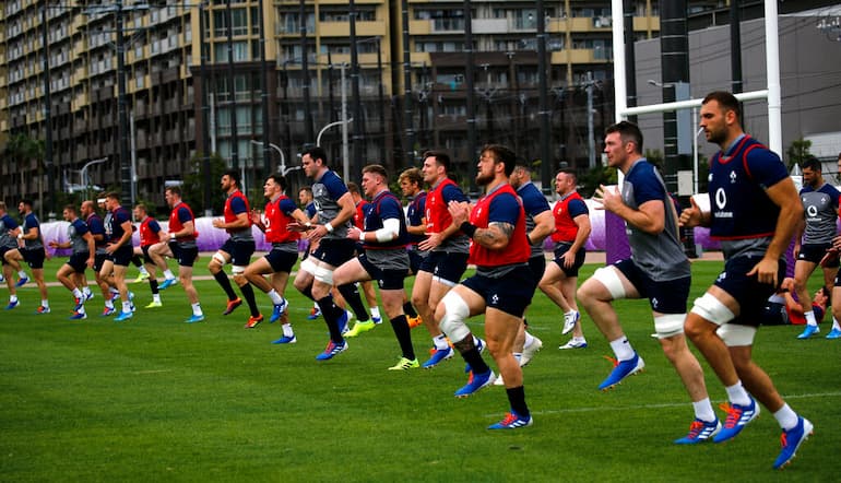 Una seduta di allenamento nel rugby!