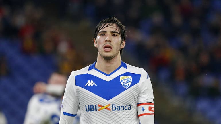 Tonali con la maglia del Brescia