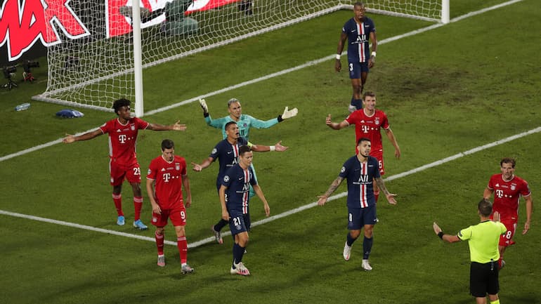 Orsato nella finale di Lisbona 2020