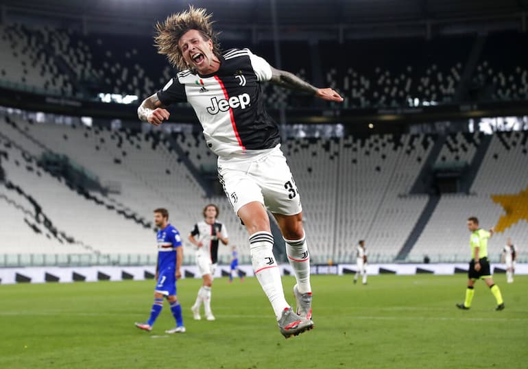 L'esultanza di Federico Bernardeschi