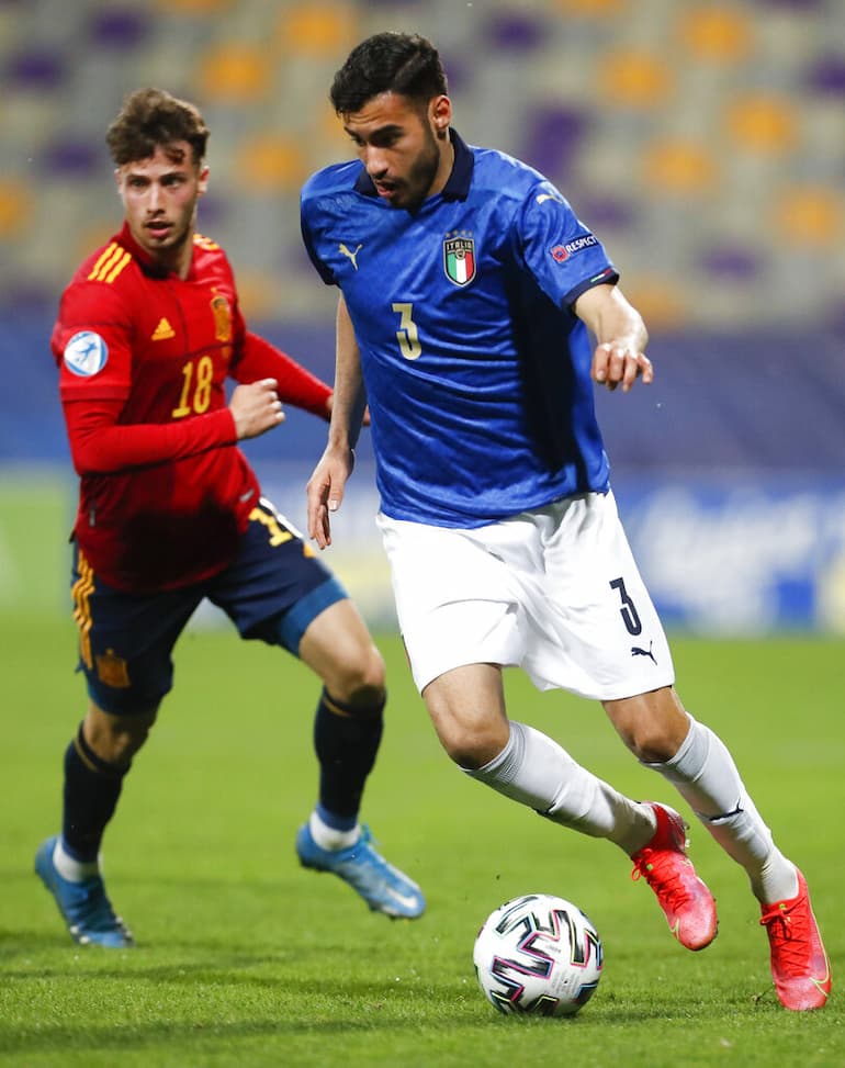 Frabotta con la maglia della Under 21!