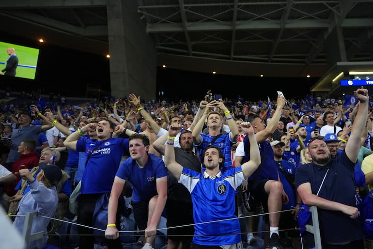 I tifosi del Chelsea ad Oporto!