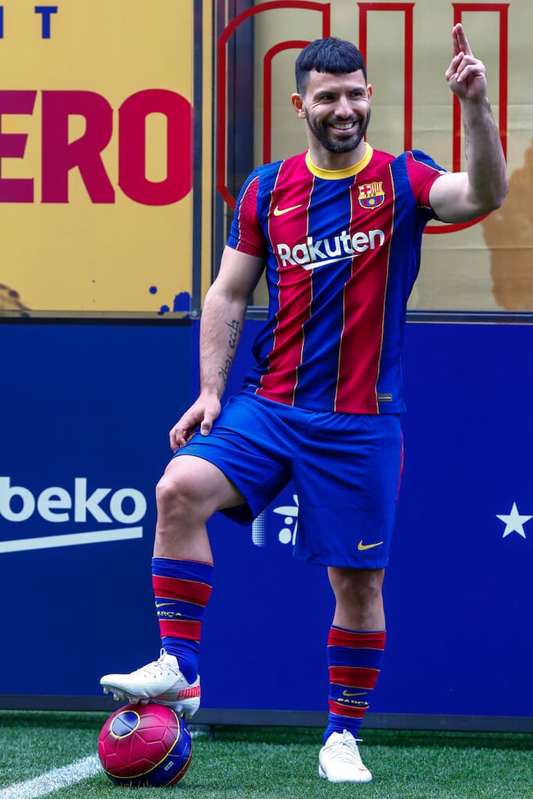 Aguero con la nuova maglia!