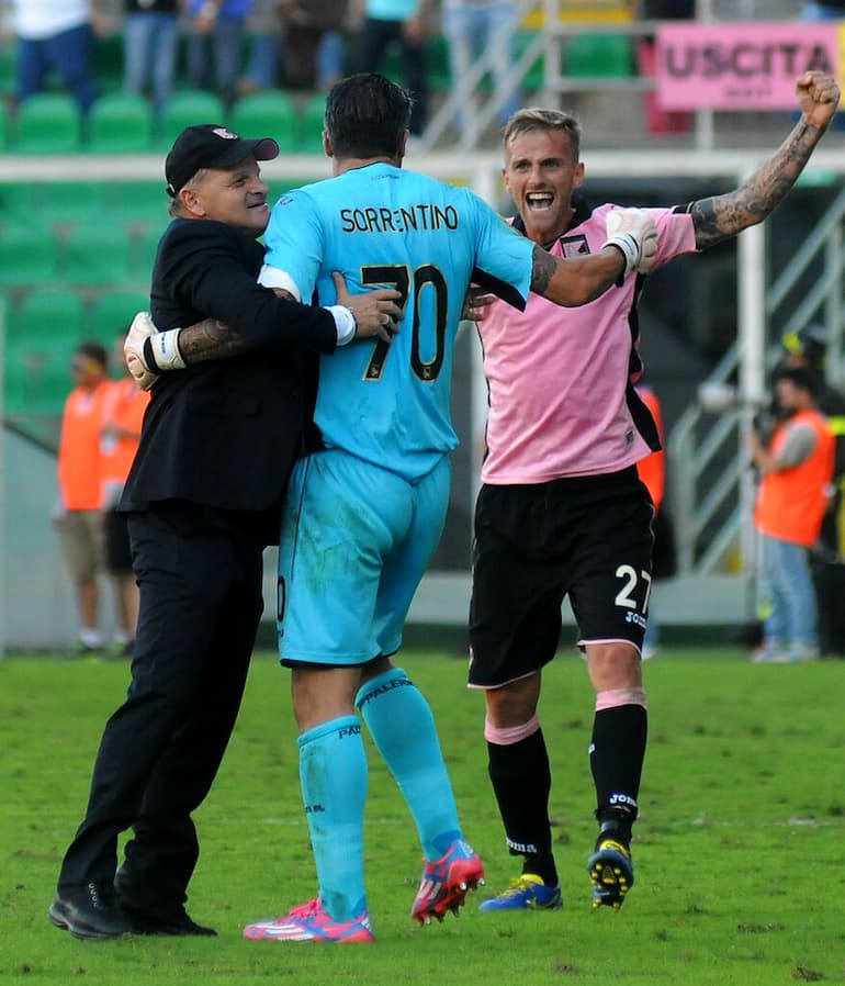 Iachini a Palermo con il portiere Sorrentino!