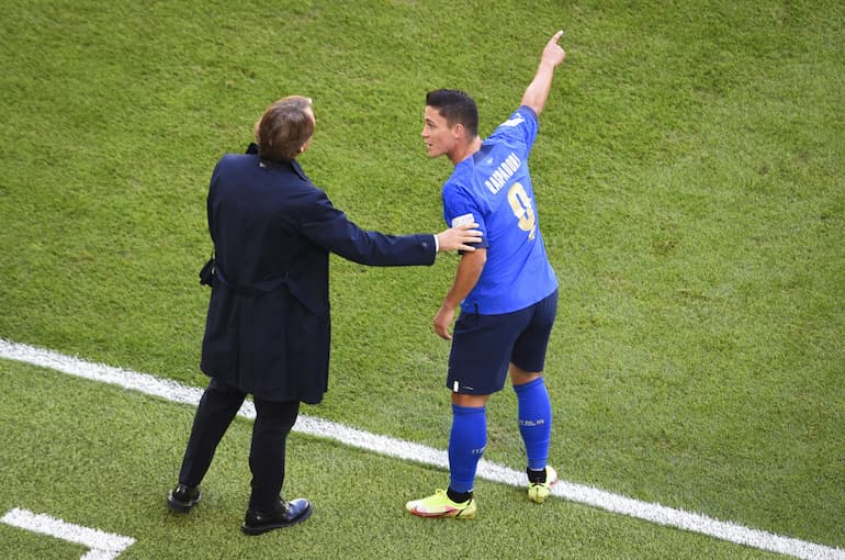 Raspadori con la 9 Azzurra!