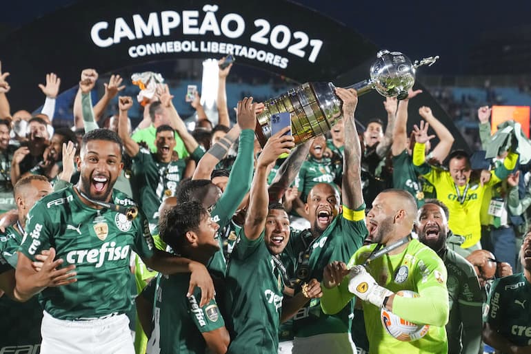 I festeggiamenti del Palmeiras
