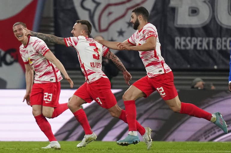 L'esultanza del Lipsia!