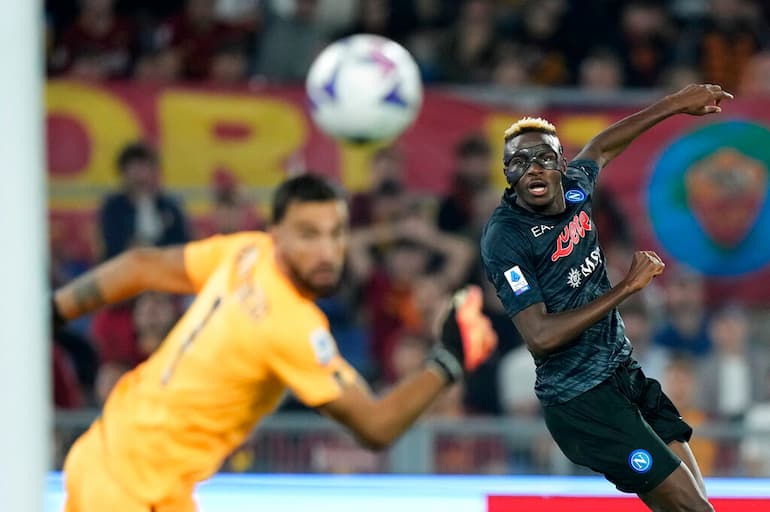 Il gol di Osimhen alla Roma!