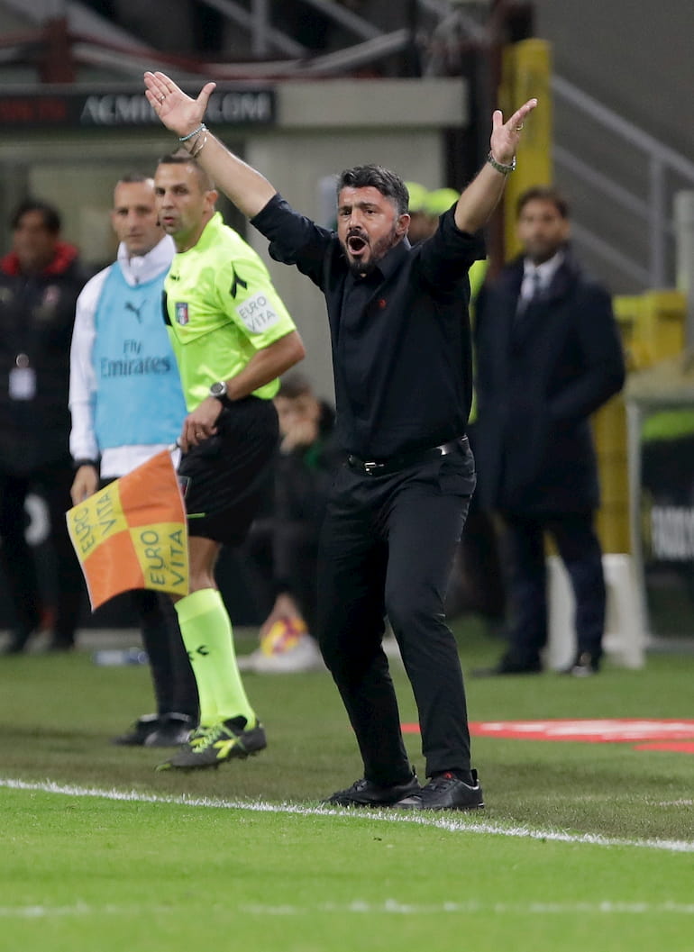 Gattuso, leone a bordo campo!