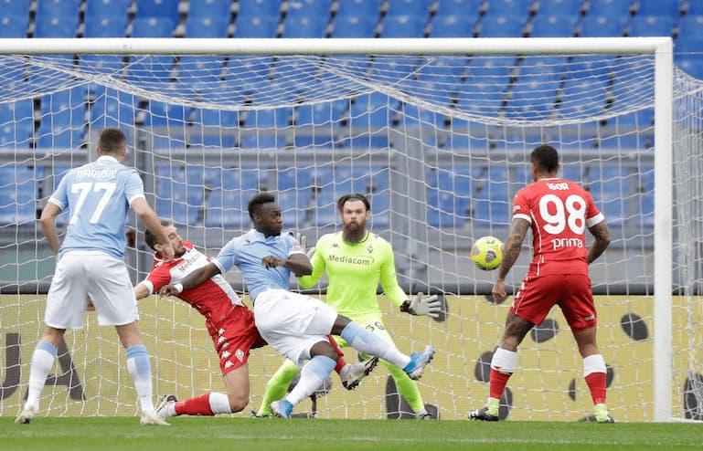 Il gol di Caicedo a gennaio 2021 contro la Fiorentina!