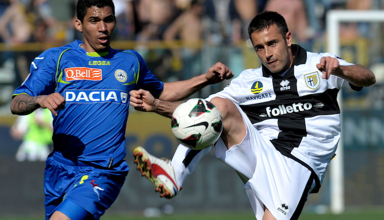 Marchionni con la maglia del Parma!