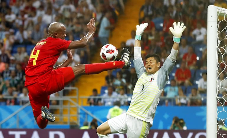 Un'immagine dell'emozionante sfida contro il Belgio!