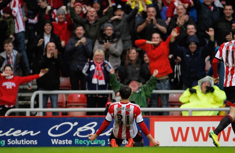 Una bella esultanza di Borini in Premier!
