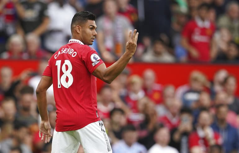 Casemiro con la maglia dello United!