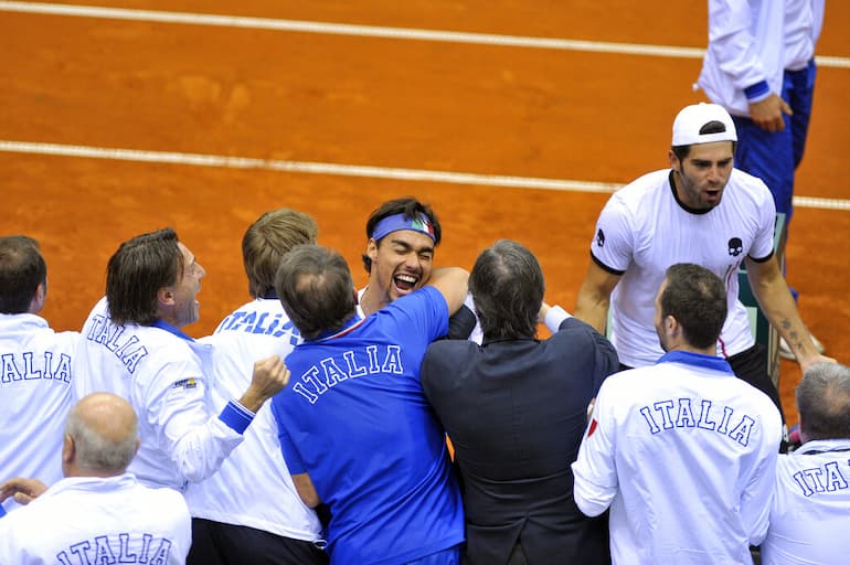 L'esultanza azzurra!