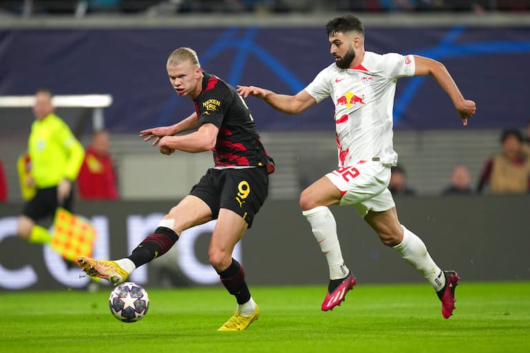 Gvardiol in chiusura su Haaland!