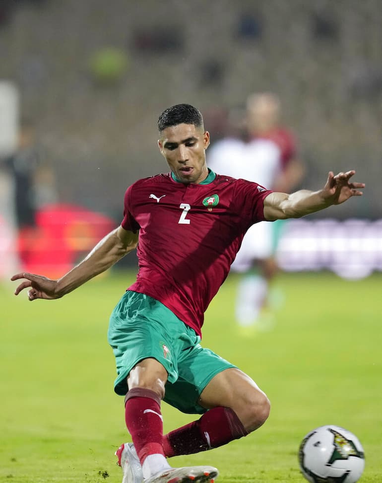 Hakimi con la maglia della sua nazionale!