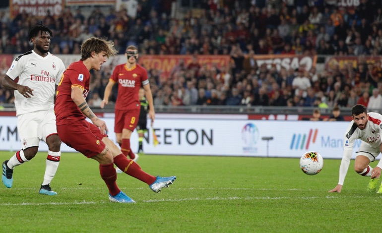Zaniolo segna al Milan