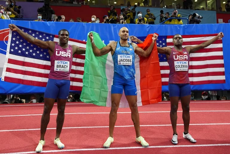 La bandiera italiana ai Mondiali!