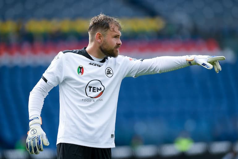 Zoet con la maglia dello Spezia