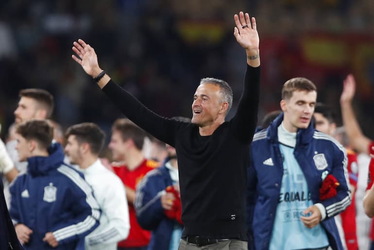 La gioia di Luis Enrique!