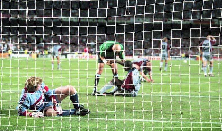 Collina al termine della finale di Barcellona