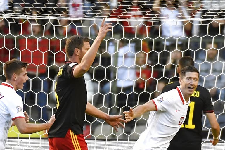 Lewa in gol contro il Belgio!