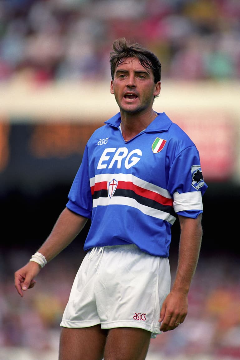 Mancio con la maglia dello Scudetto