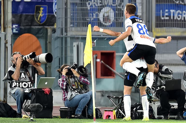 Un'esultanza dell'Atalanta!