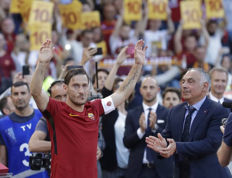 Totti all'addio