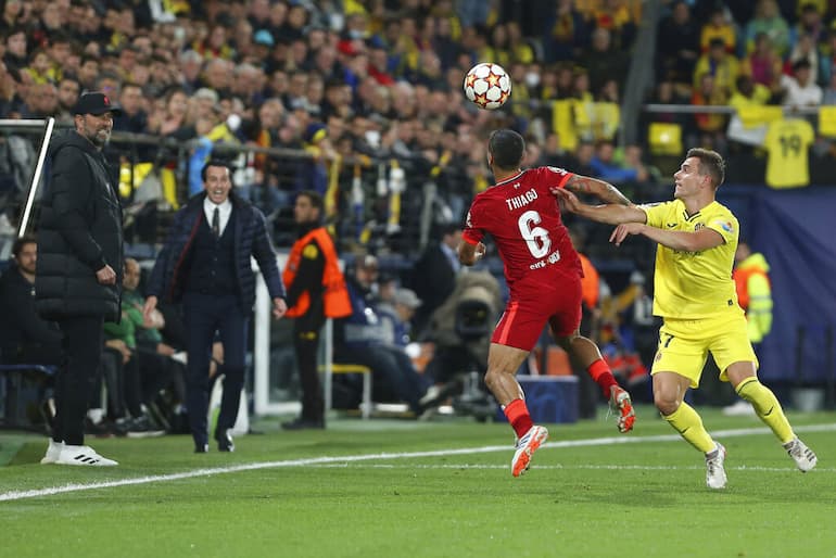 Unai Emery nella semifinale di ritorno contro il Liverpool!