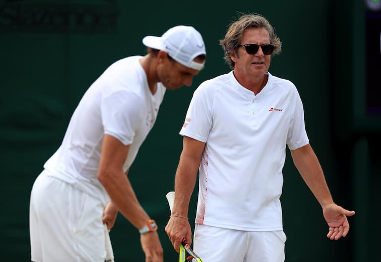 Roig in campo con Nadal