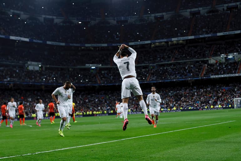 La tipica esultanza di CR7