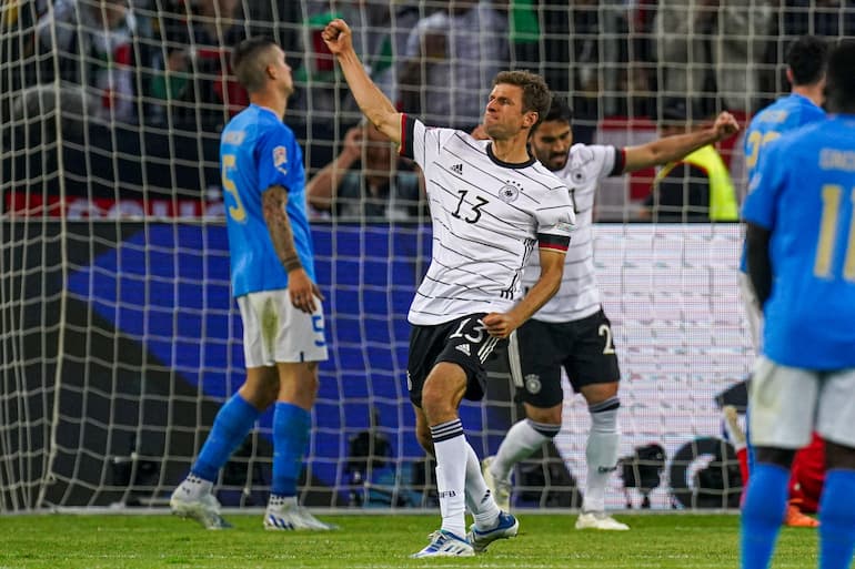 L'esultanza dei tedeschi