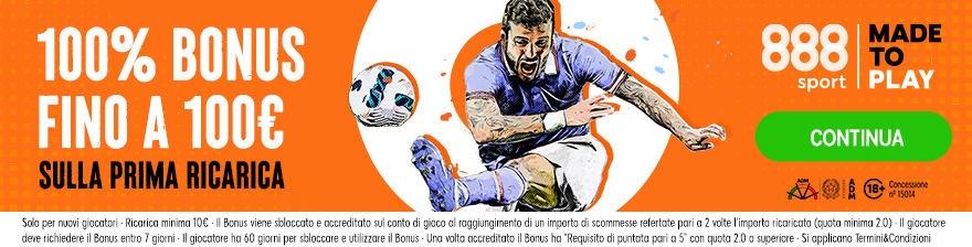 Il bonus di benvenuto di 888sport