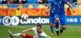 Davide Frattesi, intermedio dell'Empoli, qui in maglia Azzurra