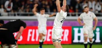 L'esultanza dei leoni inglesi al termine della semifinale!