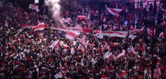 I festeggiamenti dei tifosi del River!