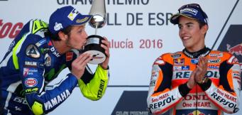 Vale e Marc sul podio di Jerez