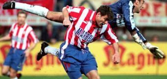 Bobo Vieri con la maglia dell'Atletico!