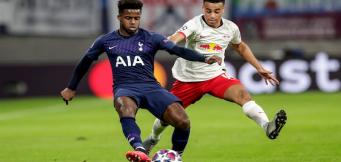 Tyler Adams in marcatura su Sessegnon nella sfida di Champions